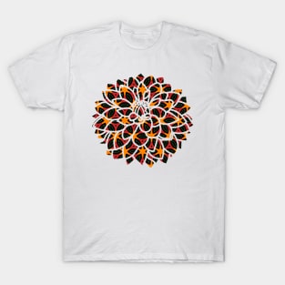 Africa Pattern Flower Design T-Shirt